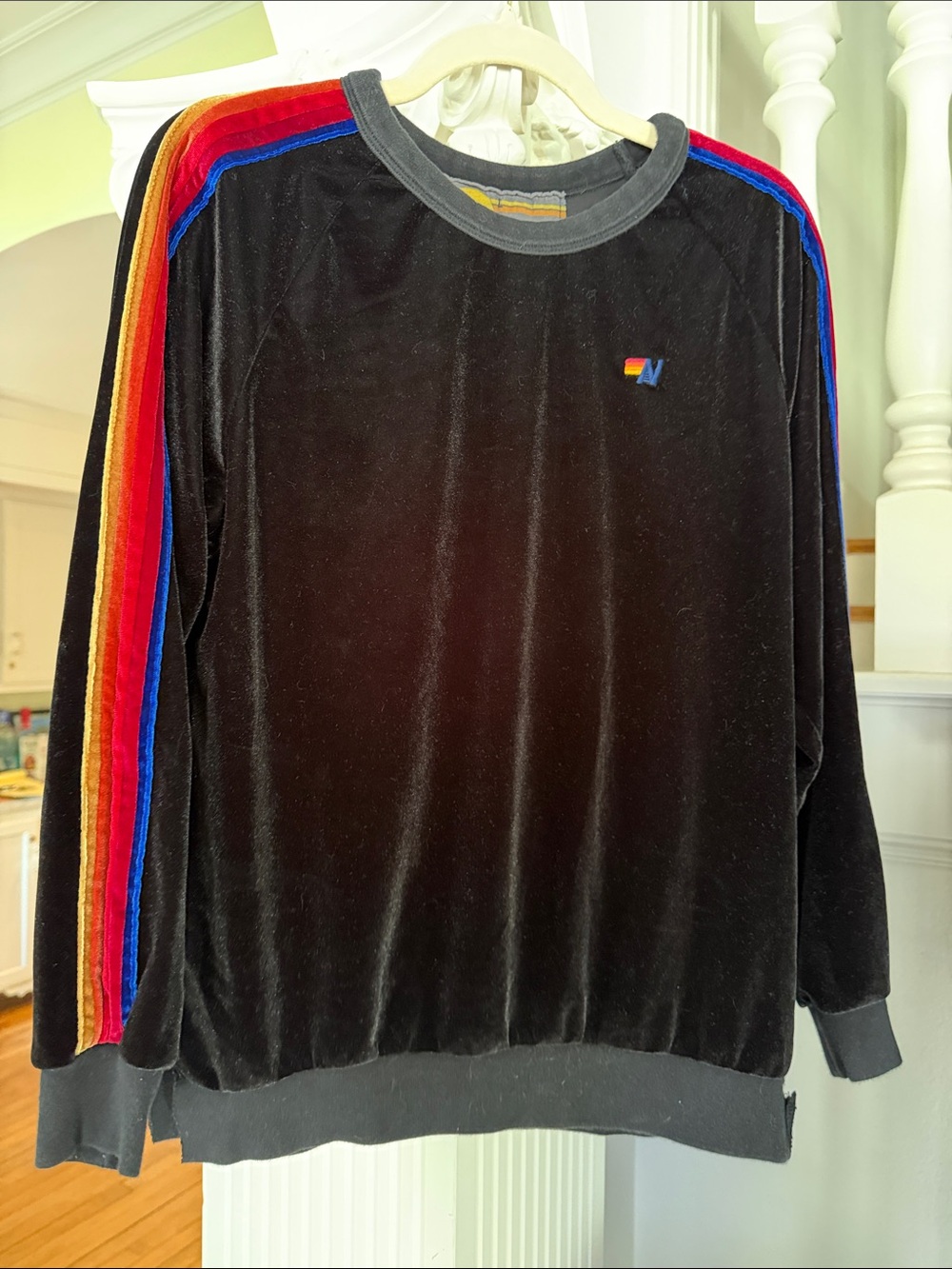 Aviator Nation Velvet Crewneck / L